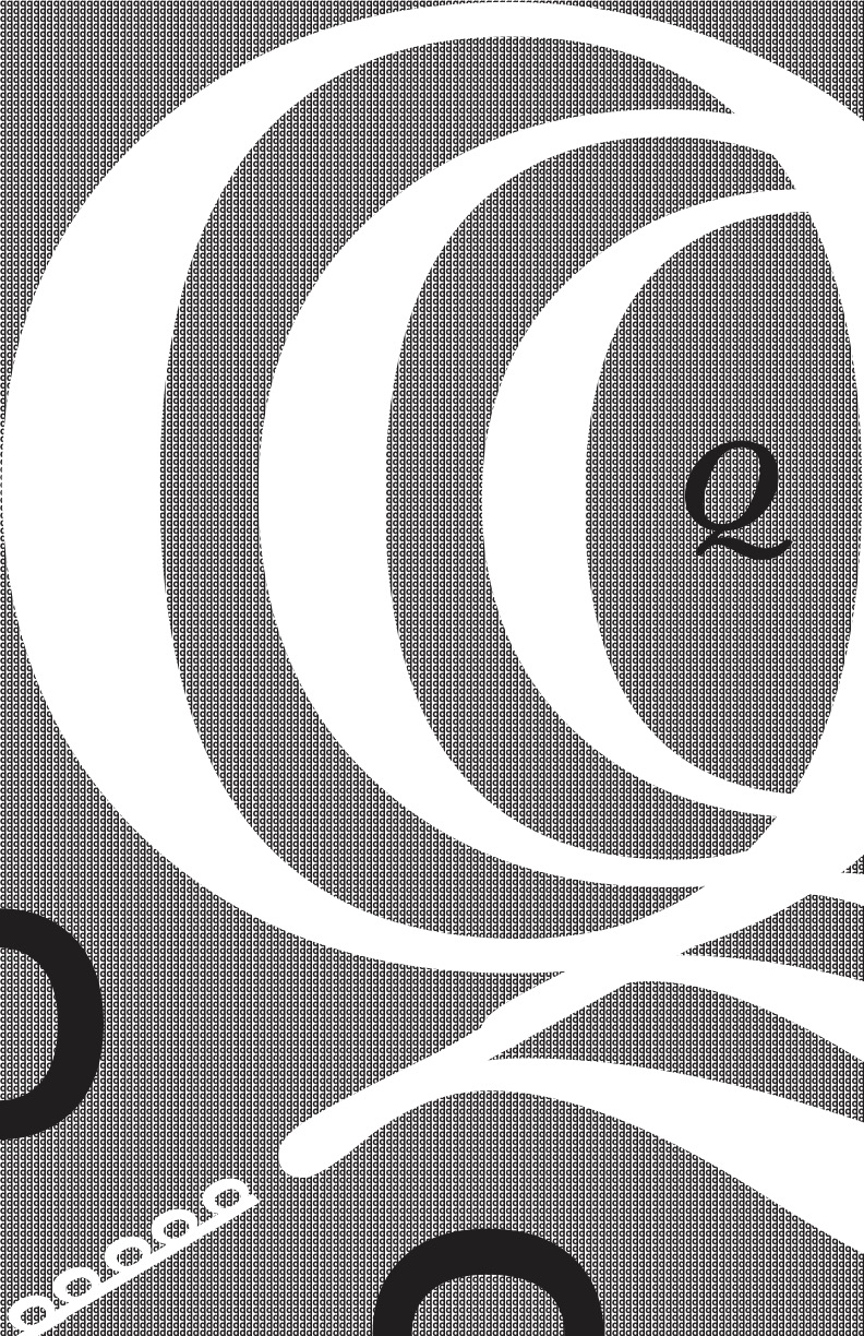 q typography design